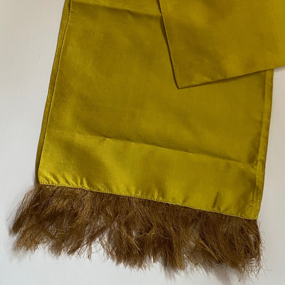 Thai Silk Fringe Scarf